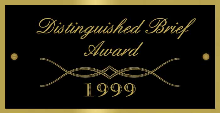 Distinguised Breif Award